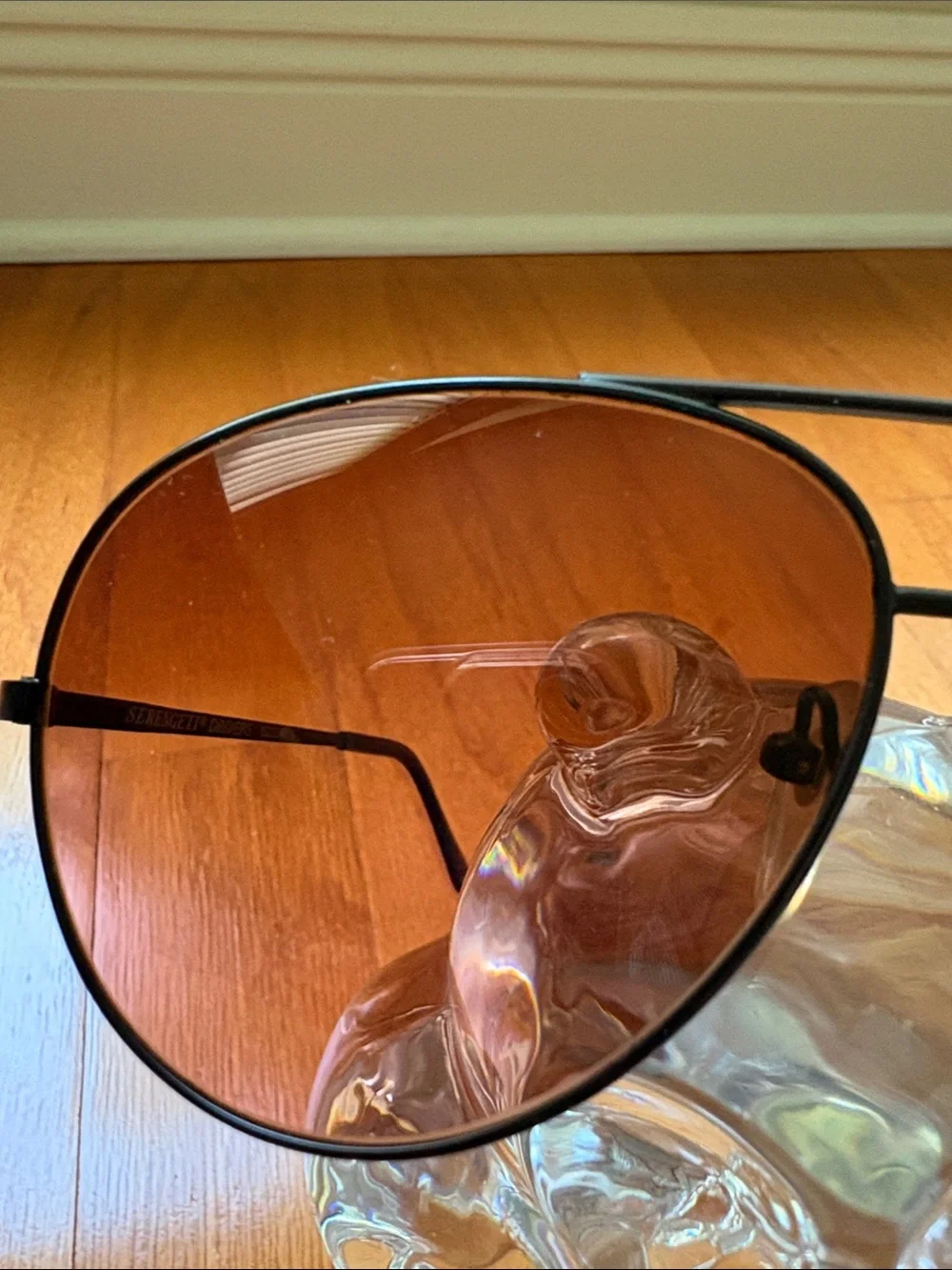 Vintage Serengeti Drivers 5222R Men's Aviator Sunglasses
